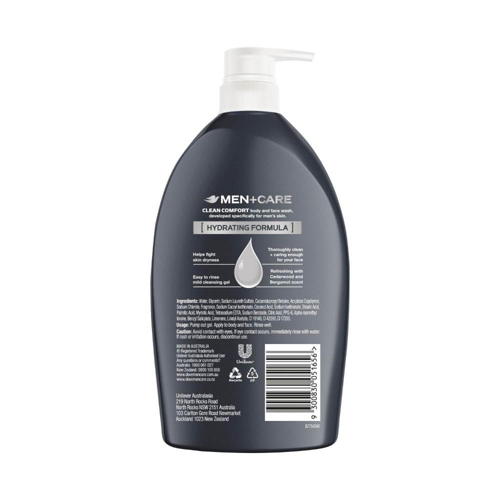 Dove Men+care ean Comfort Body And Face Wash - 1L