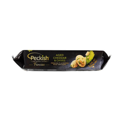 Peckish Fancies Rice Crackers Cheese & Chives - 90g