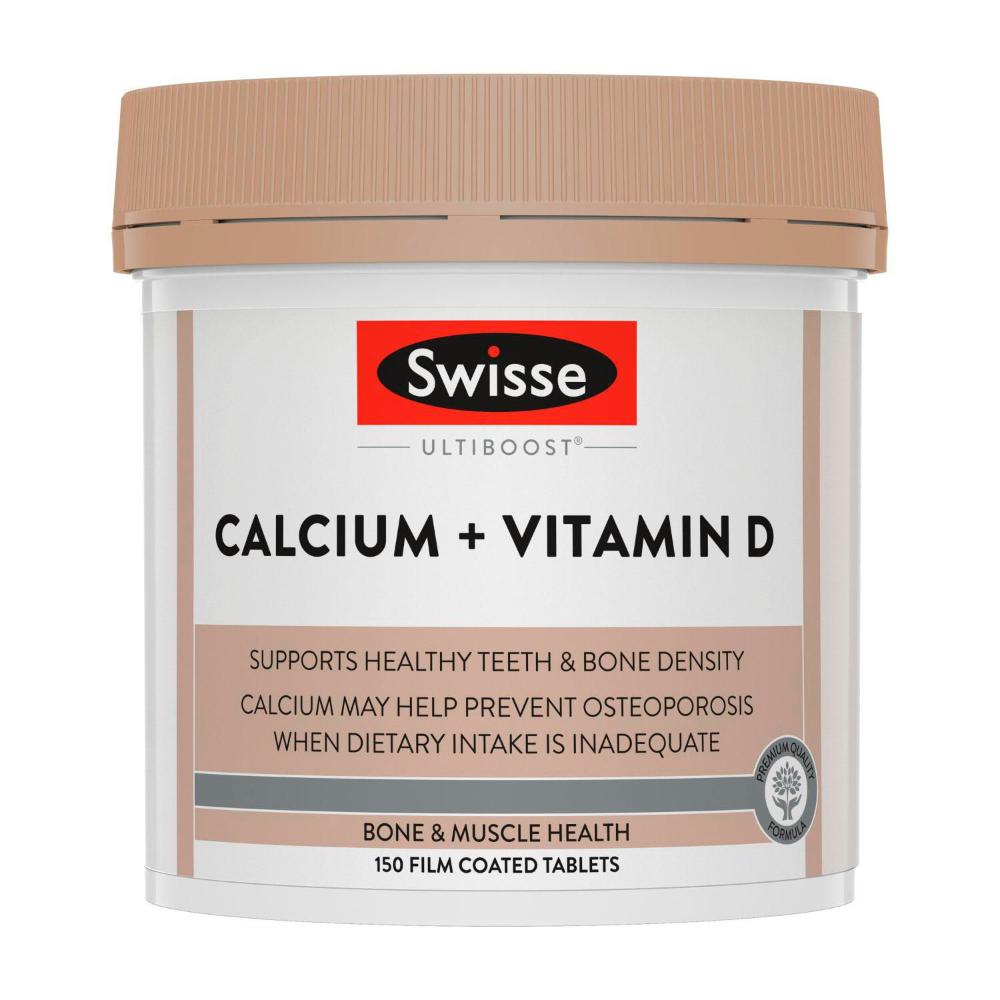 Swisse Ultiboost Calcium + Vitamin D For Bone Health Support - 150 pack