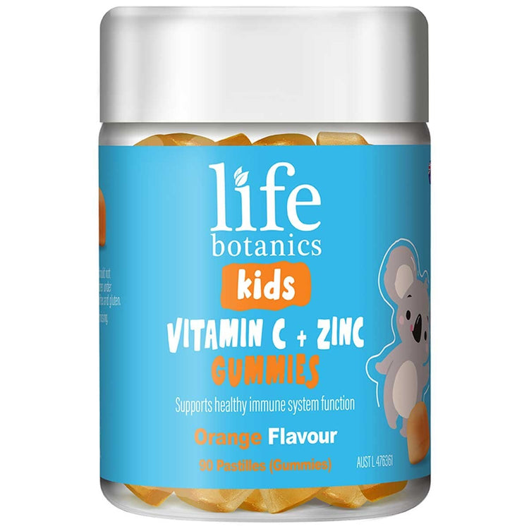 Life Botanics Kids Vitamin C and Zinc Gummies Immune Support 90 Pack