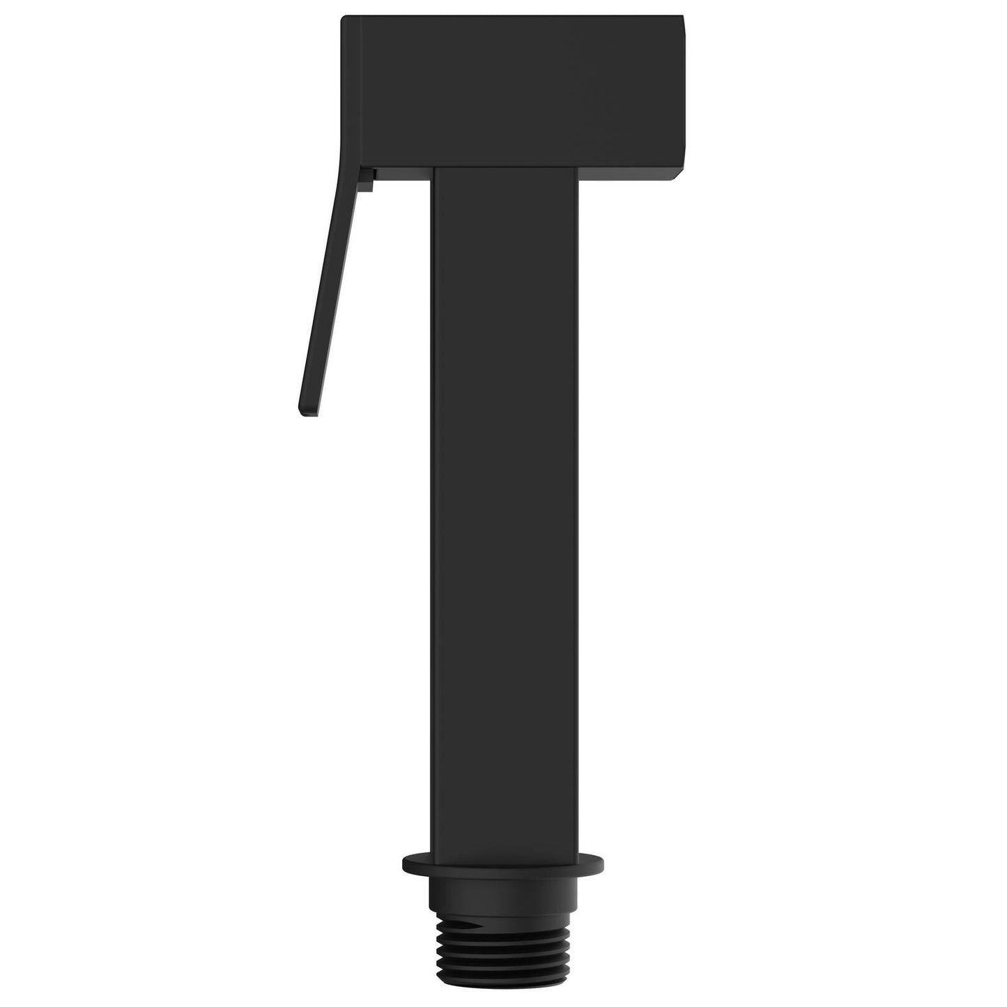Evekare Matte Black Square Hand Piece Bidet Spray - 70 x 150mm