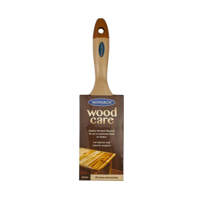 Monarch Woodcare Paint Brush - 63mm - Timber - Streak Free Finish