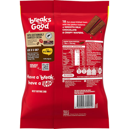Kitkat Milk Chocolate 18 Mini Bars Share Pack 252g