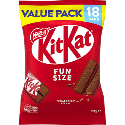 Kitkat Milk Chocolate 18 Mini Bars Share Pack 252g