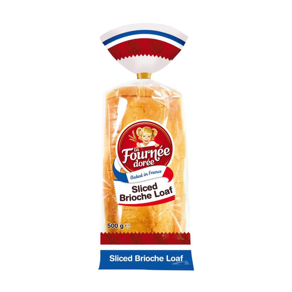 La Fournee Doree Sliced Brioche Loaf Plain - 500g