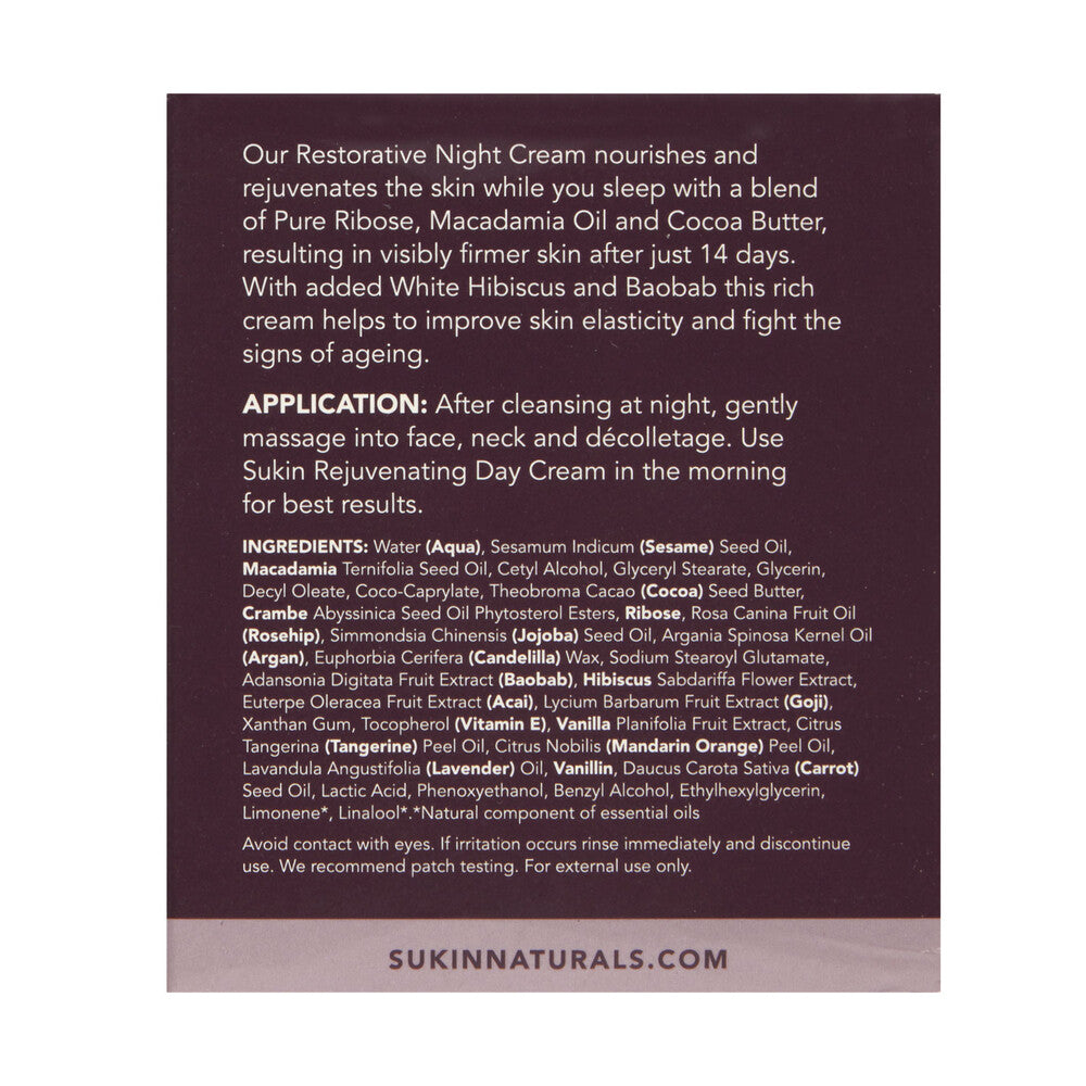 Sukin Purely Ageless Restorative Night Cream - 120mL