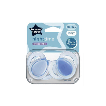 Tommee Tippee Night Time Baby Dummy 2 Pack 18-36m - 2 pack