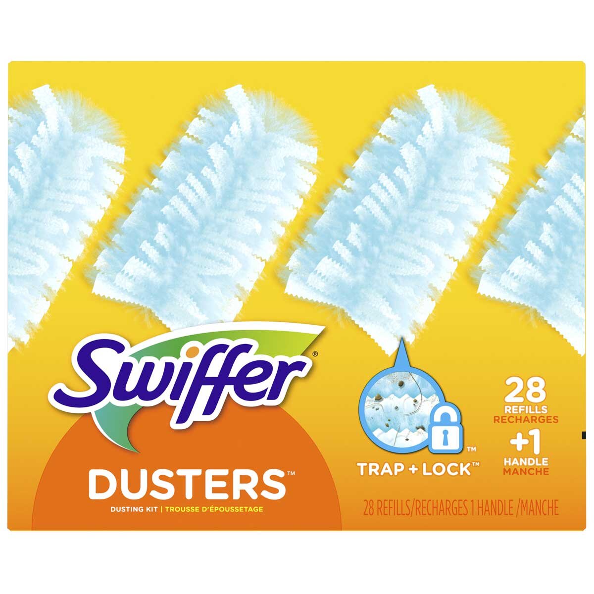 Swiffer Duster 180 Starter Kit 1 Handle and 28 Refills Multi-Surface Dusting