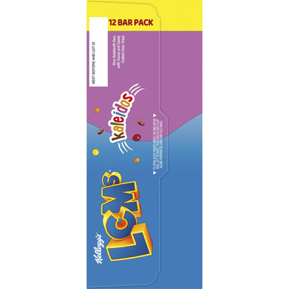 Kellogg's LCMs Kaleidos Rice Bubbles Snack Bars 12 pack