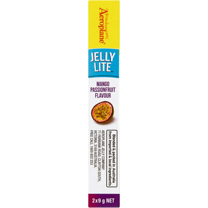 Aeroplane Jelly Lite Mango Passionfruit Low Calorie Jelly Crystals 2x9g