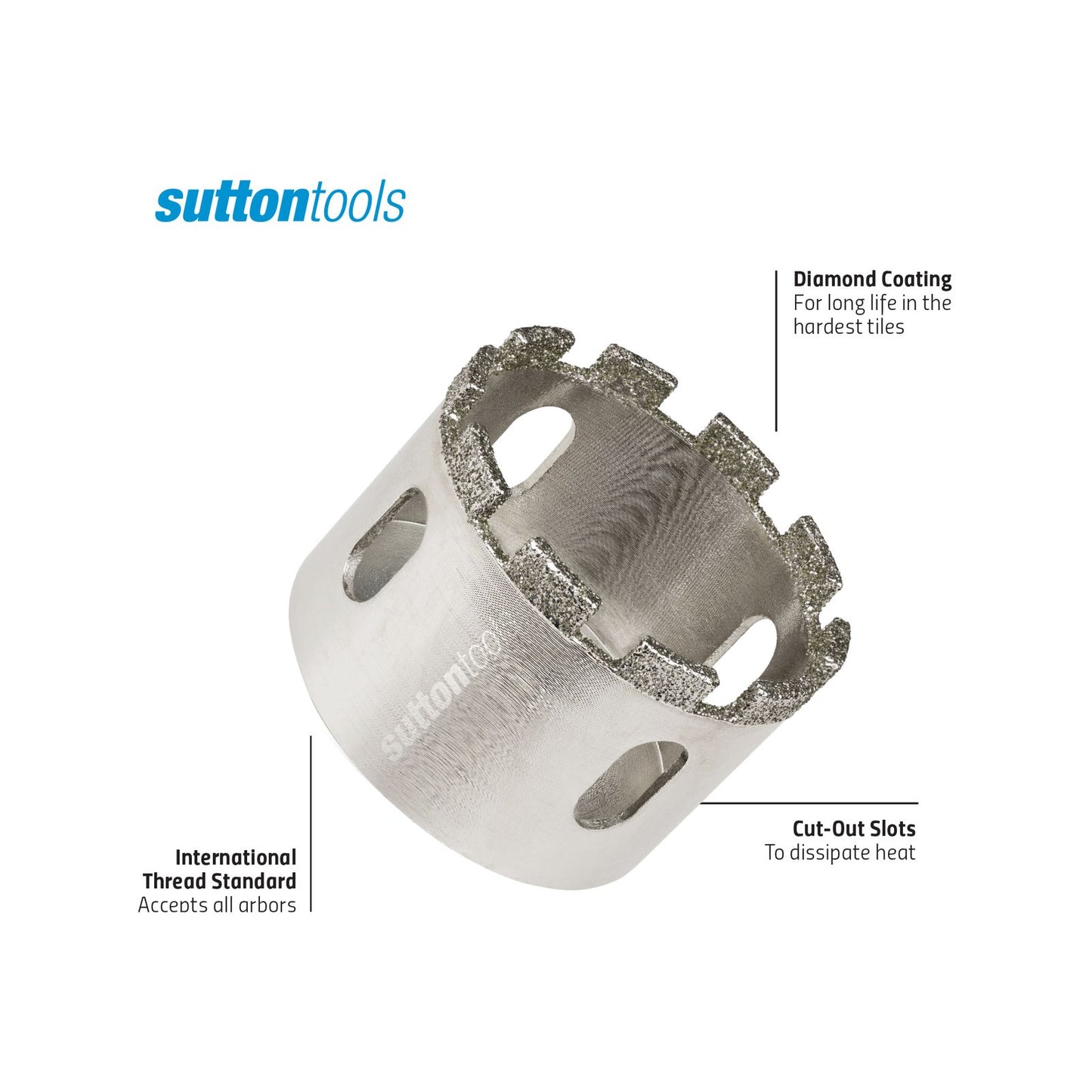 Sutton Tools Diamond Grit Holesaw - 54mm