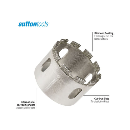 Sutton Tools Diamond Grit Holesaw - 54mm