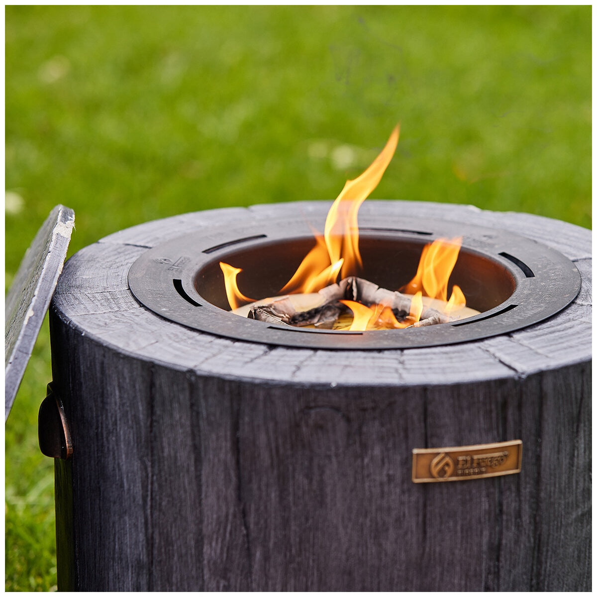 Glow Eco Fuego Charcoal Fire Pit - Lights in seconds, No wood smoke, 90% less CO2
