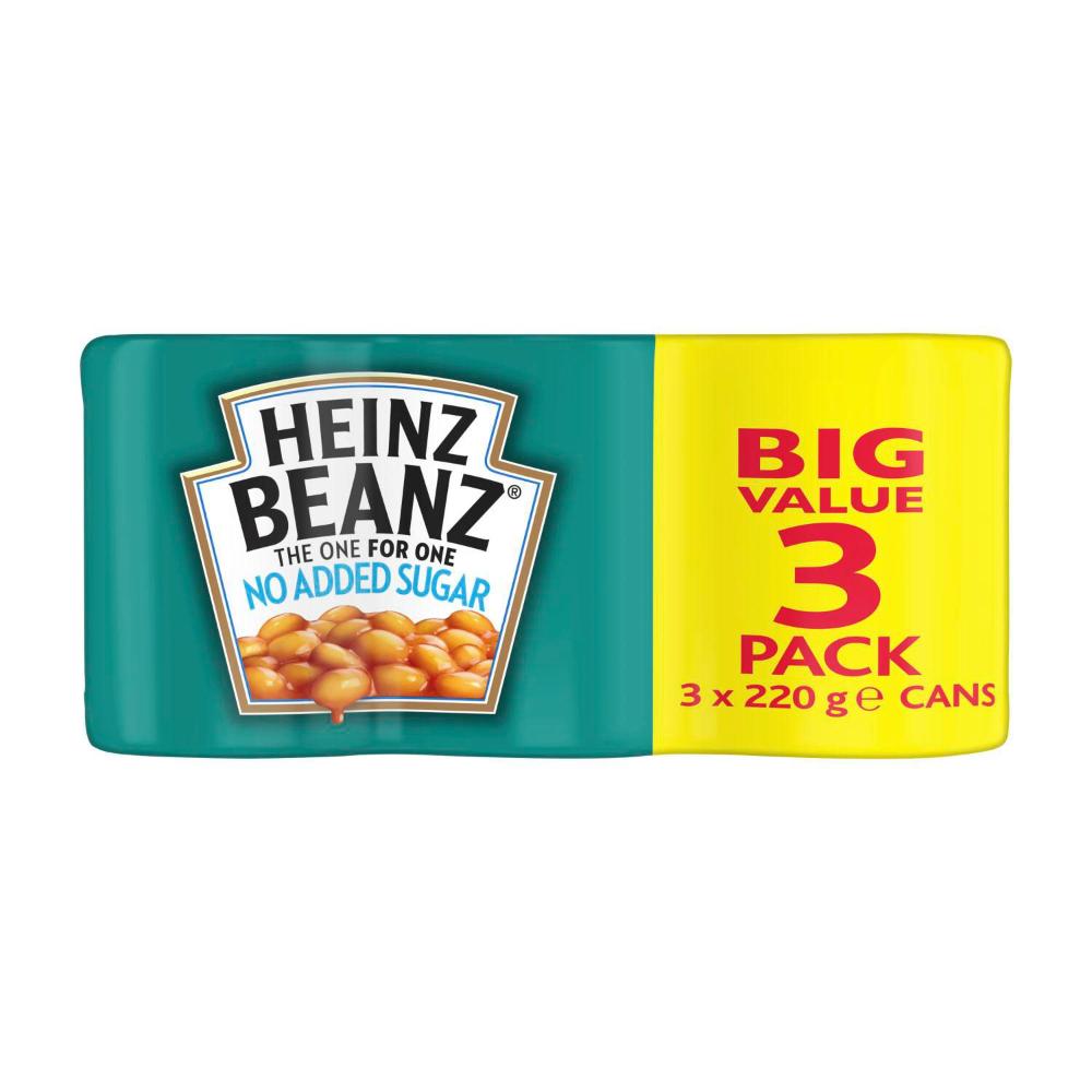 Heinz Baked Beans No Added Sugar 3 Pack - 220g