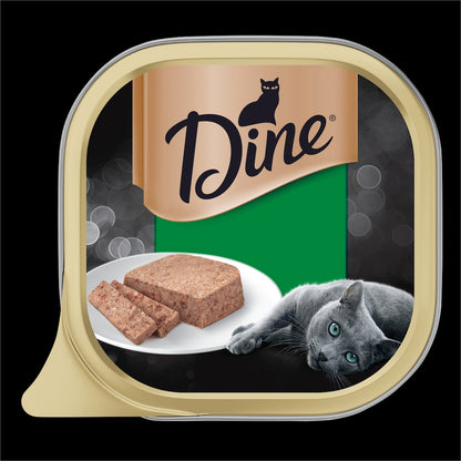 Dine Wet Cat Food Classic Terrine With Chicken Tray 85g X 7 Pack