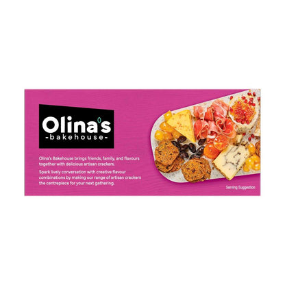 Olina's Bakehouse Artisan Crackers Fig & Black Olive - 100g