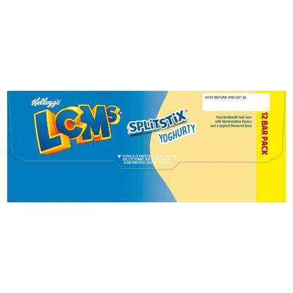 Kellogg's LCMs Split Stix Yoghurty Rice Bubbles Snack Bars 12 pack