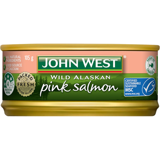John West Wild Alaskan Pink Salmon 105g