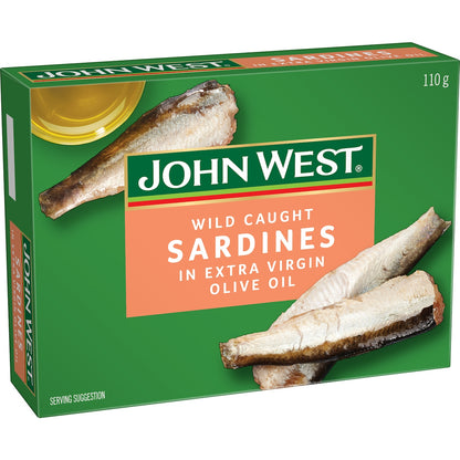 John West Wild Brisling Sardines In Extra Virgin Olive Oil 110g