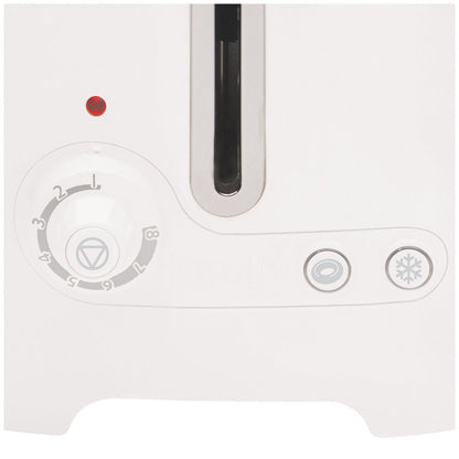 Dualit 2 Slot Lite Toaster White DU26209 with Extra Wide Slots, Bagel & Defrost Functions