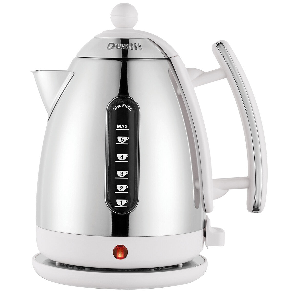 Dualit Lite Jug Kettle 1.5L Gloss White DU72041 Fast Boil & Easy Pour