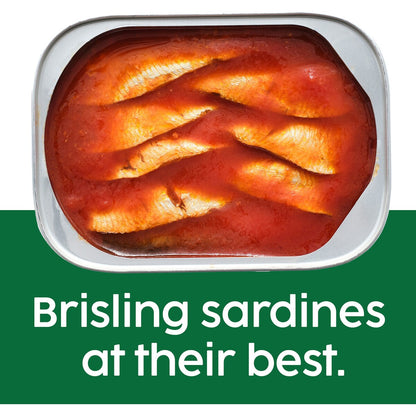 John West Wild Brisling Sardines In Tomato Sauce 110g