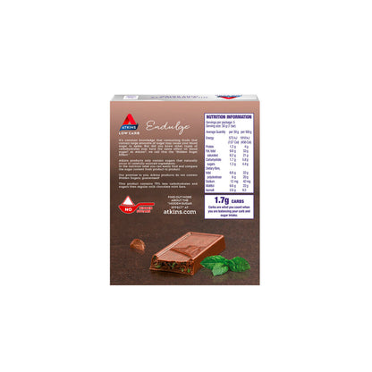 Atkins Low Carb Endulge Bar Milk Chocolate Mint Crisp 5x30g - 150g