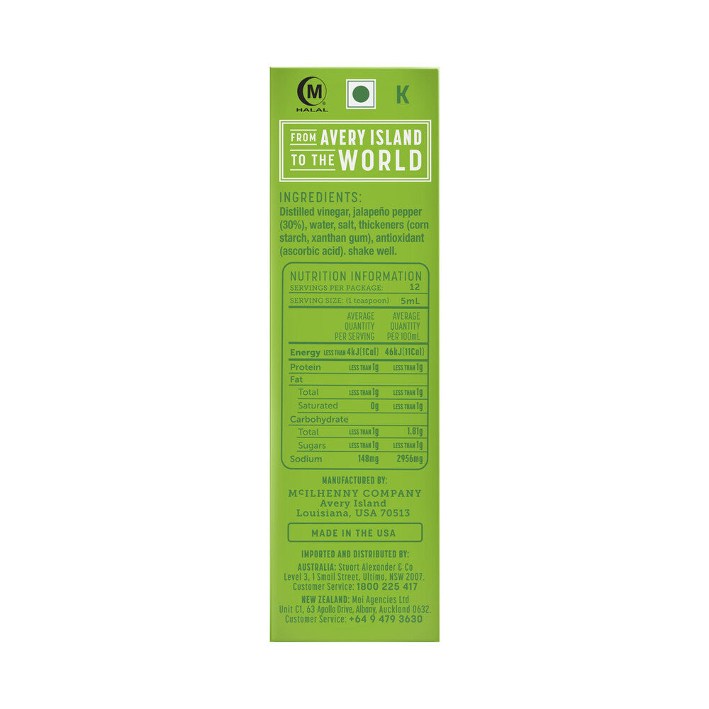 Mc Ilhenny Co. Tabasco Green Pepper Sauce - 60mL