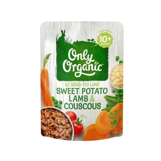 Only Organic Sweet Potato Lamb & Couscous Baby Food Pouch 10+ Months - 170g