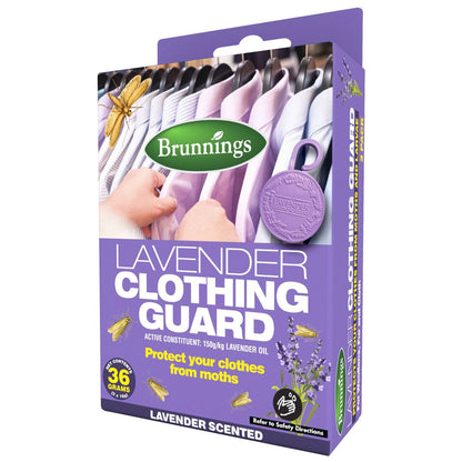 Brunnings Lavender Clothing Guard Hanging Disk - 2 Pack