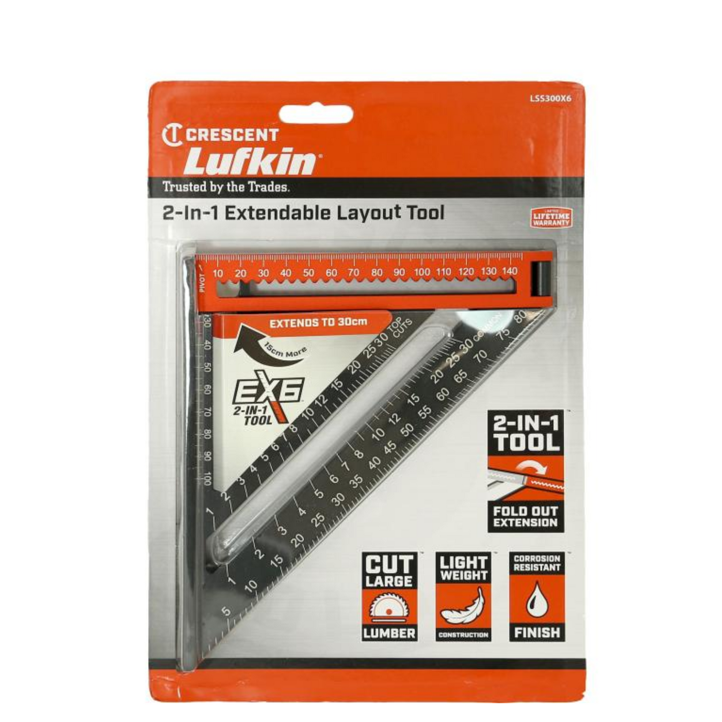 Crescent Lufkin Extendable Speed Square - 150mm