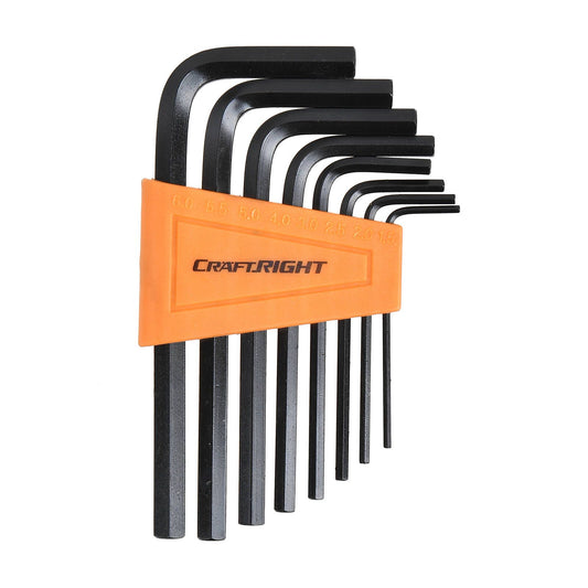 Craftright Metric Hex Key Set - 8 Piece - 1.5-6mm