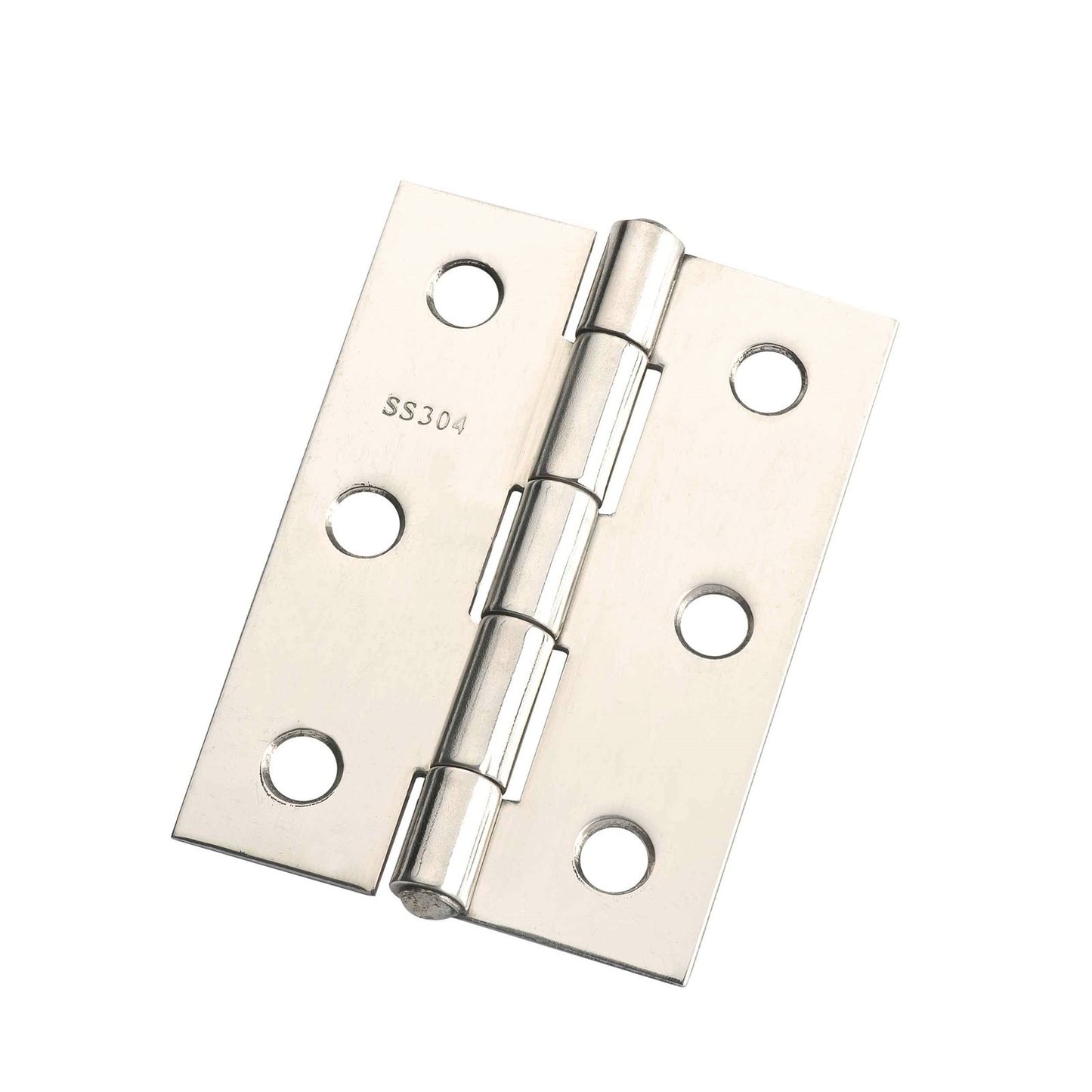 Lane Fixed Pin Butt Hinge - 70mm - Polished Stainless Steel