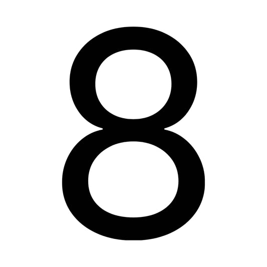Numero Black 8 Vinyl Transfer - 300 x 200mm