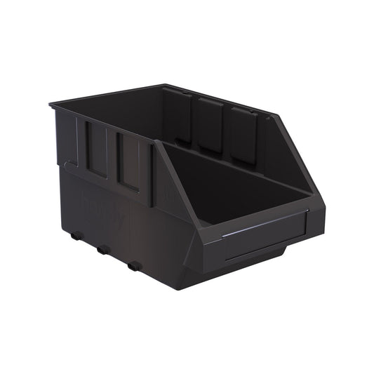 Handy Storage Plastic Storage Tote 30 Grey Durable Stackable Bin