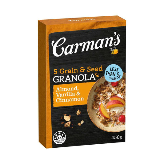 Carman's Almond Vanilla & Cinnamon Granola - 450g