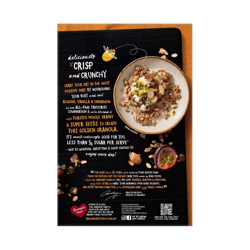Carman's Almond Vanilla & Cinnamon Granola - 450g