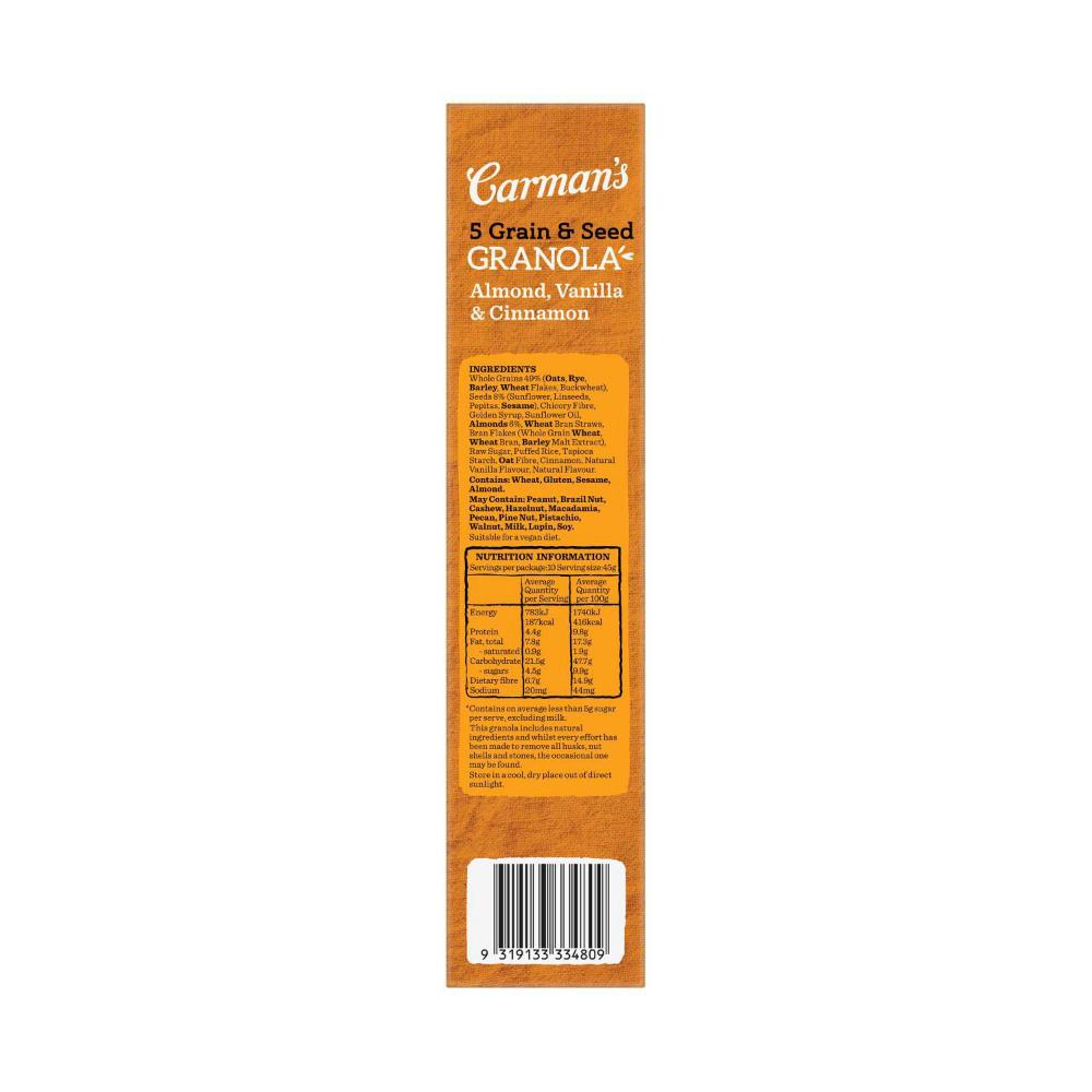 Carman's Almond Vanilla & Cinnamon Granola - 450g