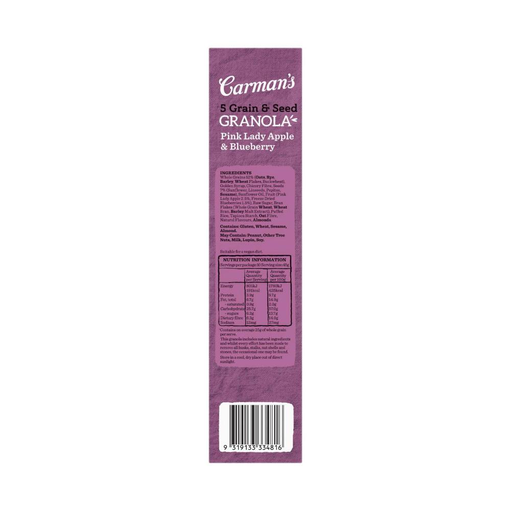 Carman's Pink Lady Apple & Blueberry Granola - 450g
