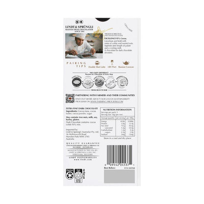 Lindt Excellence 95% Cocoa Ultimate Dark Chocolate Block - 80g