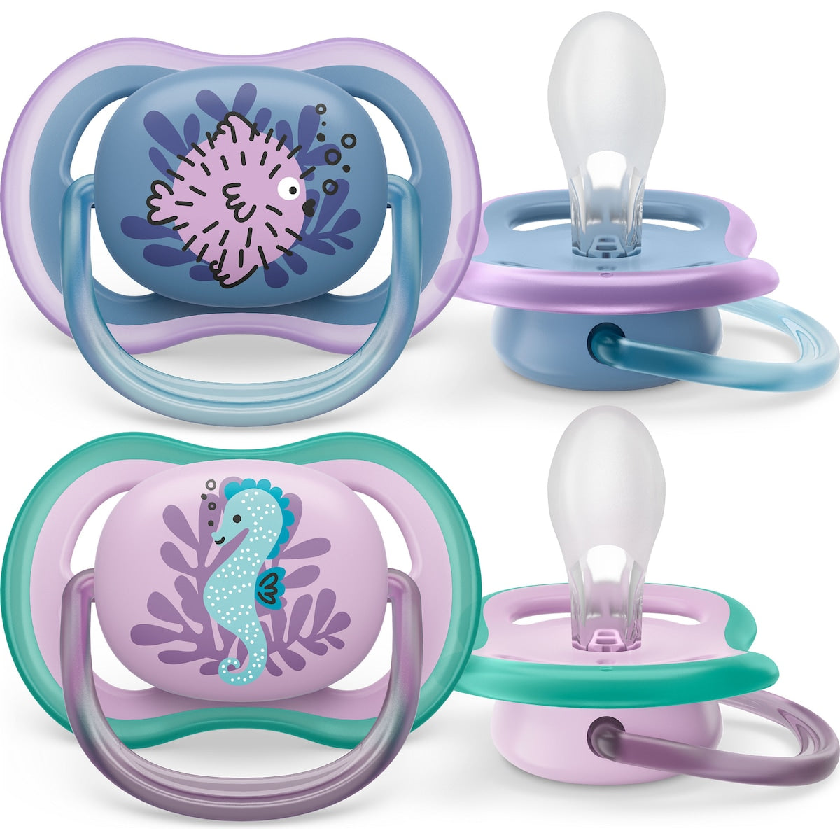 Philips Avent Ultra Air Soother 6-18m Assorted 2 Pack