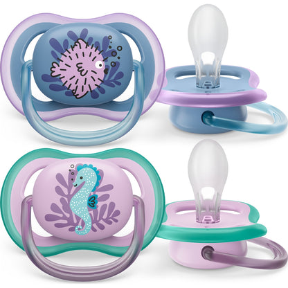 Philips Avent Ultra Air Soother 6-18m Assorted 2 Pack