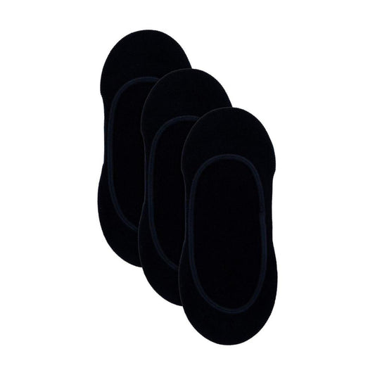 Underworks Invisible Footlet Black 5-8/9-11- 3 Pack