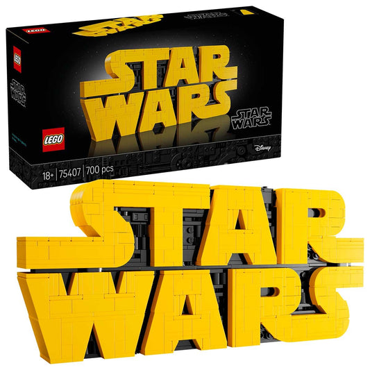 LEGO Star Wars Brick-Built Star Wars Logo 75407 700-Piece Adult Display