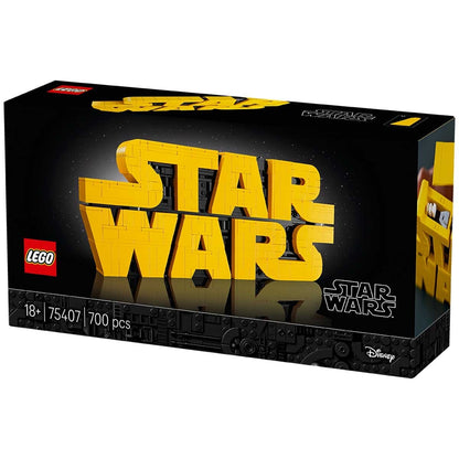 LEGO Star Wars Brick-Built Star Wars Logo 75407 700-Piece Adult Display