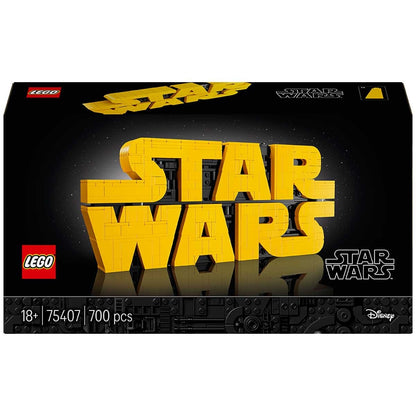 LEGO Star Wars Brick-Built Star Wars Logo 75407 700-Piece Adult Display