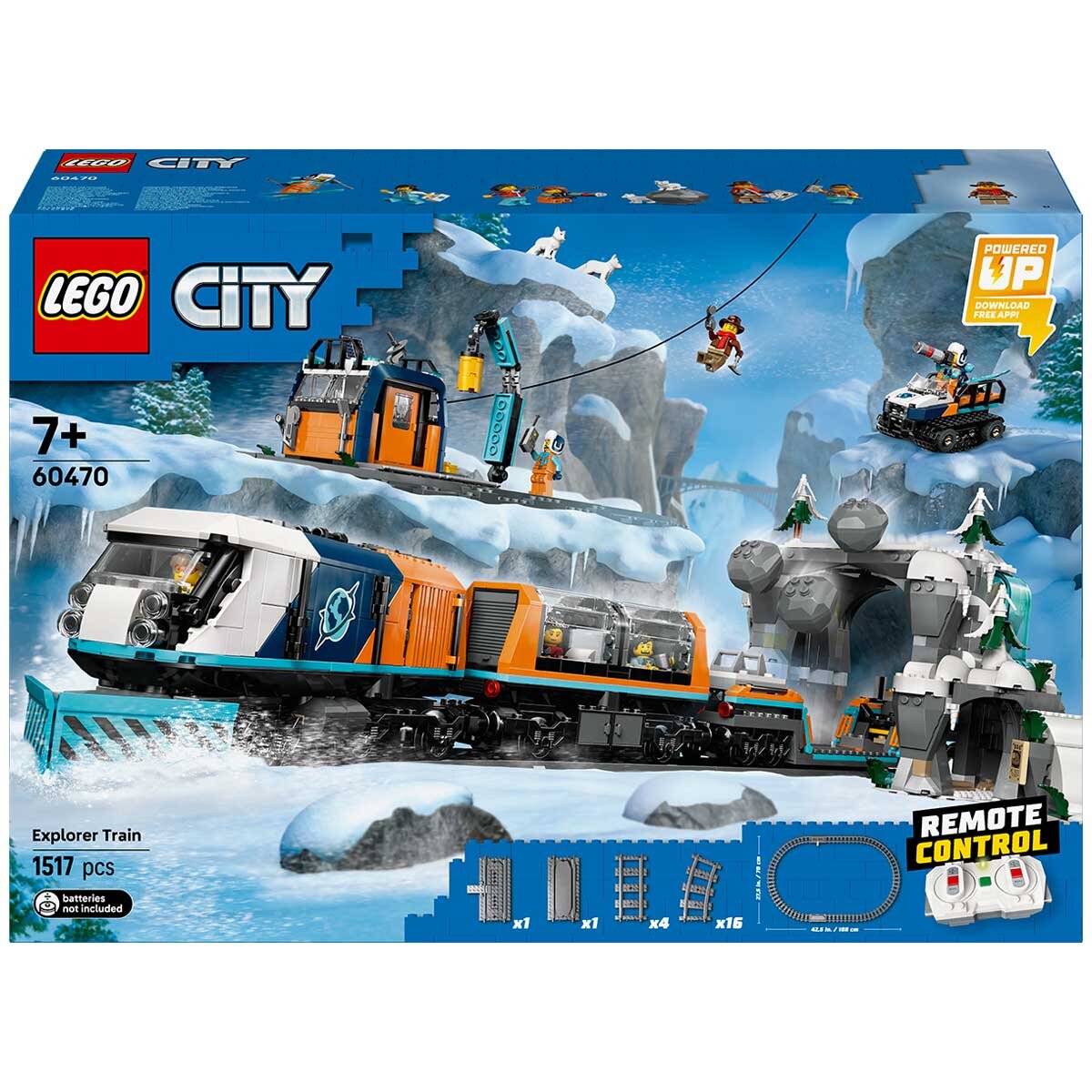 Lego City Explorers Arctic Polar Express Train Rc 60470 1517 Pieces