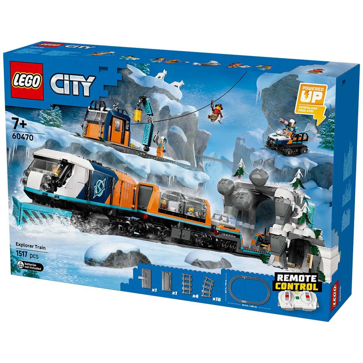 Lego City Explorers Arctic Polar Express Train Rc 60470 1517 Pieces