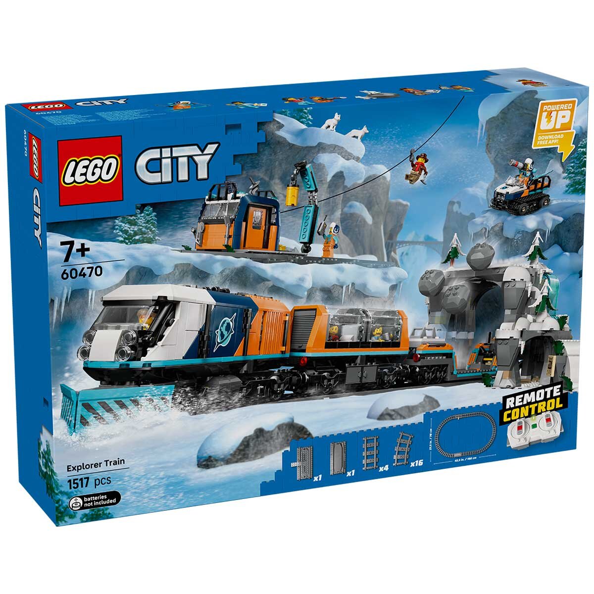 Lego City Explorers Arctic Polar Express Train Rc 60470 1517 Pieces