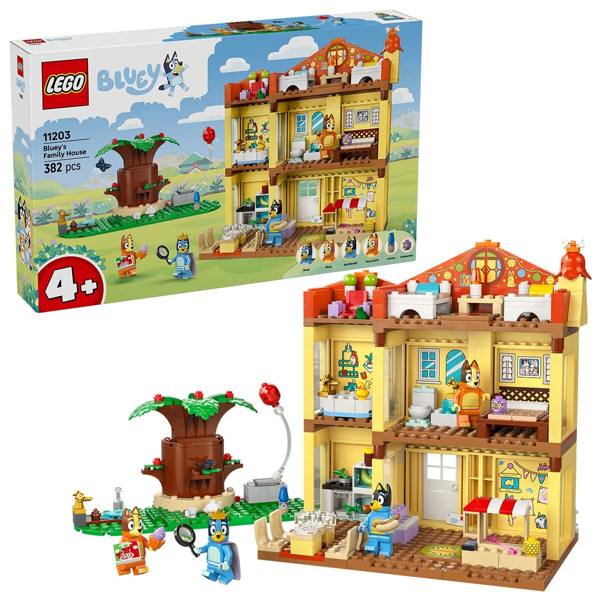 Lego Bluey's Family House Playset 382-Piece Modular Role Play Set 11203